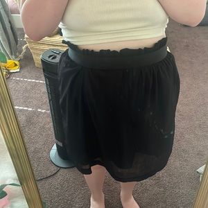 Black Flowy Skirt